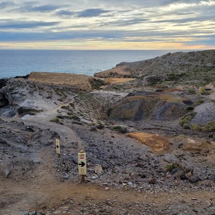 Heerlijk wandelen in het natuurgebied Calblanque, op 2,5 km vanaf Cala Reona